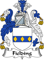 English Coat of Arms for the family Fielding