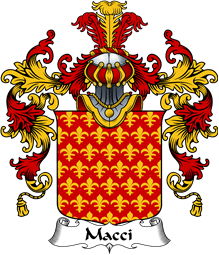 Italian Family Coat of Arms (v.25b) Macci