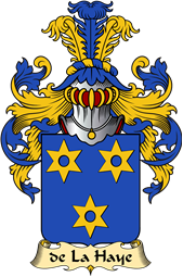 French Family Coat of Arms (v.23) for Haye ( de la) II