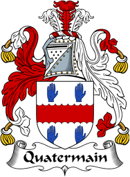 English Coat of Arms for the family Quatermain