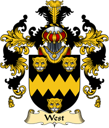 Irish Family Coat of Arms (v.25a) West