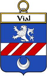 French Coat of Arms Badge for Vial