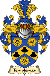 English Coat of Arms (v.23) for the family Templeman