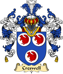 English Family Coat of Arms (v.25) Creswell