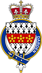 Families of Britain Coat of Arms Badge for: Darden or Ardern (England)