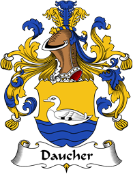 German Wappen Coat of Arms for Daucher