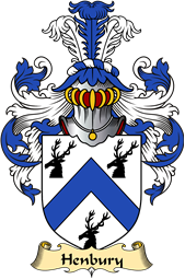 Welsh Family Coat of Arms (v.23) for Henbury (of Denbighshire)