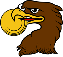 Eagle Head Holding Bezant