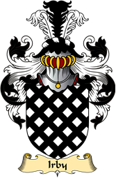 English Coat of Arms (v.23) for the family Irby