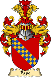 English Coat of Arms (v.23) for the family Pape