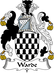 English Coat of Arms for the family Warde