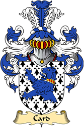 English Coat of Arms (v.23) for the family Card