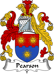 English Coat of Arms for the family Pearson or Pierson