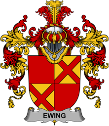 Irish Family Coat of Arms (v.25b) Ewing