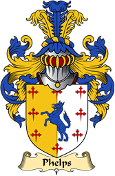 English Coat of Arms (v.23) for the family Phelps