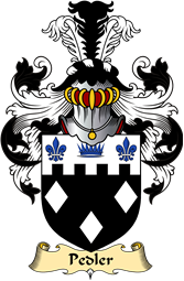 English Coat of Arms (v.23) for the family Pedler