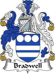 English Coat of Arms for the family Bradwell