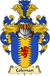 English Coat of Arms (v.23) for the family Coleman