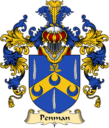 English Family Coat of Arms (v.25) Penman (Gibraltar)