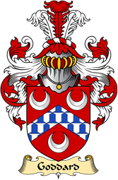 English Coat of Arms (v.23) for the family Goddard