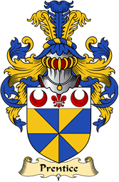 English Coat of Arms (v.23) for the family Prentice