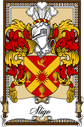 Scottish Coat of Arms Bookplate for Sligo (Lanark)