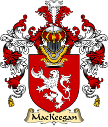 Irish Family Coat of Arms (v.25a) MacKeegan or Keggan