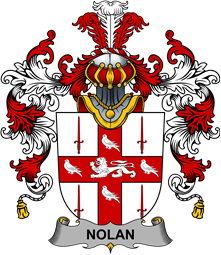 Irish Family Coat of Arms (v.25b) Nolan or O