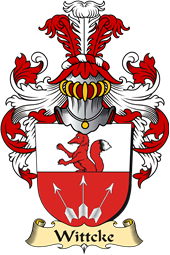 v.23 Coat of Family Arms from Germany for Wittcke