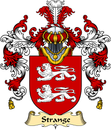 English Family Coat of Arms (v.25) Strange