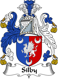 English Coat of Arms for the family Silby or Sylby