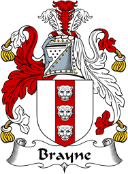 English Coat of Arms for the family Brayne