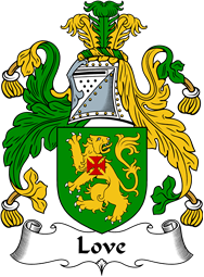 English Coat of Arms for the family Love II