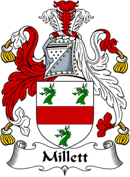 English Coat of Arms for the family Millett