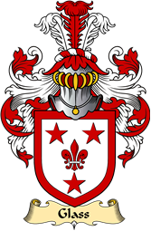 Scottish Family Coat of Arms (v.23) for Glass or Glaster