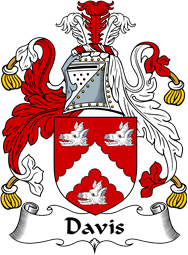 English Coat of Arms for the family Davis