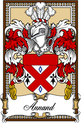 Scottish Coat of Arms Bookplate for Annand