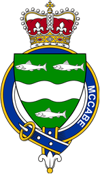 Families of Britain Coat of Arms Badge for: McCabe (Ireland)