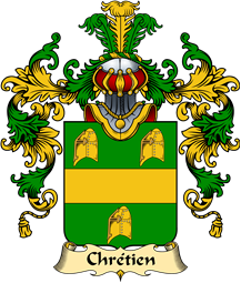 French Family Coat of Arms (v.25) Chrétien