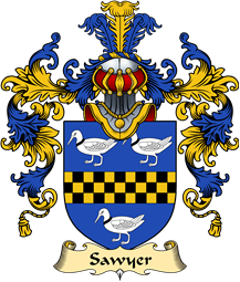 English Family Coat of Arms (v.25) Sawyer