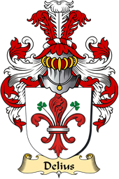 v.23 Coat of Family Arms from Germany for Delius