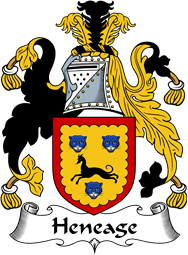 English Coat of Arms for the family Heneage