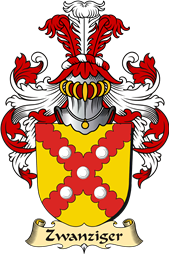 v.23 Coat of Family Arms from Germany for Zwanziger