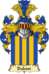 French Family Coat of Arms (v.23) for Dubost