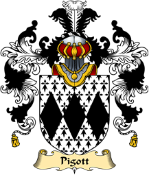 English Family Coat of Arms (v.25) Pigott