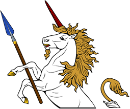 Demi Unicorn Holding Spear