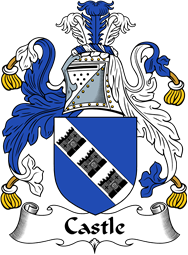 English Coat of Arms for the family Castle