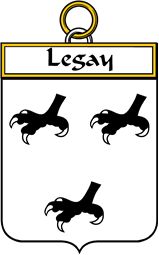 French Coat of Arms Badge for Legay (Gay le)