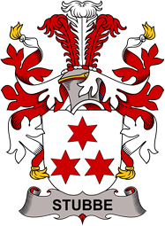 Coat of arms used by the Danish family Stubbe