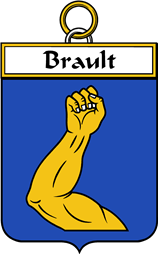 French Coat of Arms Badge for Brault